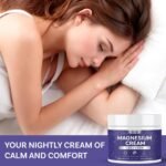 Magnesium Cream for Sleep and Leg Cramps: Soothing Lavender Magnesium Cream for Muscle Relief & Restless Nights - Eases Cramps & Pain for Relaxation (4 fl oz) - Image 3