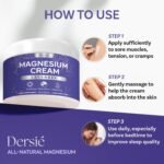 Magnesium Cream for Sleep and Leg Cramps: Soothing Lavender Magnesium Cream for Muscle Relief & Restless Nights - Eases Cramps & Pain for Relaxation (4 fl oz) - Image 5