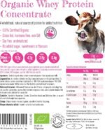 PINK SUN Organic Whey Protein Concentrate Powder Unflavoured 1kg (80% Protein with BCAA) Soy Free Grass Fed Gluten Free No Additives Vegetarian Undenatured Non GM Certified Bio UK - Image 3