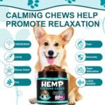 Calming Dog Treats 110 Count, Beef Flavored Hemp Calming Chews for Dogs, Helps with Dog Anxiety, Separation, Barking, Stress Relief, Sleep Calming Aid, for All Breeds & Sizes - Image 4