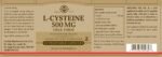 Solgar L-Cysteine 500 mg Vegetable Capsules - Pack of 30 - Metabolism Support - Amino Acid Supplement for Skin, Hair and Nails - Vegan, Gluten Free and Kosher - Image 3