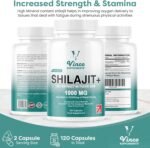Vinco Himalayan Shilajit 120 Capsules 20,000mg, Robust 1000mg Per Serving, Rich in 85+ Minerals & Fulvic Acid, Convenient Alternative to Resin for Men & Women - Image 6
