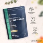 L-Tryptophan 220mg | 120 Vegan Tablets | High Strength Amino Acid | Suitable for Vegetarians and Vegans | by Horbaach - Image 5