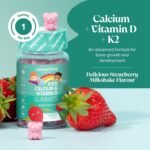 Calcium Gummies for Kids - 160mg Vegetarian Calcium Supplement Infused with Vitamin D & K2 - Healthy Bones & Teeth - 1 Month Supply - Alternative to Tablets - Novomins - Image 3