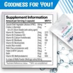 Vitamin B Complex High Strength with Biotin, (5-MTHF) & VIT B12, Sustained Release with 8 B Vitamins Per Capsule for Energy Skin Hair and Fatigue Support, Vegan, UK Made, 60 Servings - Image 3