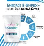 Vitamin B Complex High Strength with Biotin, (5-MTHF) & VIT B12, Sustained Release with 8 B Vitamins Per Capsule for Energy Skin Hair and Fatigue Support, Vegan, UK Made, 60 Servings - Image 6