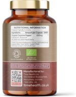 Organic Cayenne Pepper from Spain (Capsicum) High Strength – 120 x 650mg Capsules – Capsaicin – Metabolism, Digestion & More – GMP – Soil Association Certified – UK Made – Pure & Additive Free - Image 3