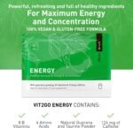 Natural Energy Drink Mix – 124mg Caffeine from Ginseng & Guarana | Sugar-Free, No Crash Pre-Workout Powder | B Vitamins, Magnesium & Zinc | Focus & Performance | Keto, Vegan | 25 Portions - Image 6