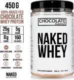 Naked Whey Protein Supplement Powder, Chocolate, GMO Free, Soy Free, Gluten Free Aid Muscle Growth and Recovery 450g - Image 3