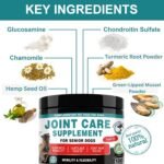 Joint Supplment for Dogs | Dog Joint Supplements for senior dogs to Reduce Stiffness, Improve Mobility with Hemp Seed Oil, Turmeric, Glucosamine, Chondroitin, Green Lipped Mussel For Dogs - Image 5