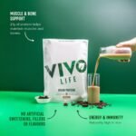Vivo Life Vegan Protein Powder | 21g Plant Based Protein per Scoop (30 Servings) | Energy & Immunity - Iron & Zinc | Lactose Free & Easy to Digest | No Artificial Sweeteners (900g, Unflavoured) - Image 3