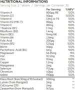 Anatome Women's Daily Wellbeing + Hormonal Support Refill Pouch - New Formula Nutritional Supplement with Maca Root and Coenzyme Q10-60 Tablets - Image 3