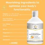 CALIGOLD Health Super Ultra Multivitamins and Minerals - Super Liquid Vitamins Boost Includes Super Greens & Amino Acids in Orange Flavour Daily Supplement - Image 6