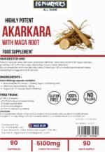 Pure Akarkara with Maca Root Capsules – 90 Vegan Capsules (90-Day Supply) | High Strength Herbal Supplement for Energy, Stamina & Vitality | Gluten-Free, No Fillers, UK Made & Lab Tested - Image 3