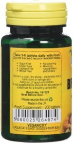Brewers Yeast Energy and General Well Being 300mg Supplement 200 Tablets Pack of 2 - Image 3
