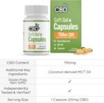 CBDfx 750mg CBD High Strength Broad Spectrum Soft Gel CBD Capsules, 25mg CBD per Capsule, Organic, Gluten-Free, 30 Capsules in Total (15-30 Days) - Image 8