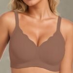 3 Pack Bras for Women UK Non Wired Seamless Wireless Support Push Up Jelly Bra Comfort Sleep Bralettes for Womens Ladies Soft Tshirt Padded Bra Regular and Plus Size - Image 4