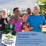 Natures Aid Glucosamine MSM & Chondroitin with Vitamin C - High Strength Joint Support - Mobility & Cartilage Health, Collagen Formation - Non-GMO, Gluten-Free Supplement - 90 Tablets - Image 3
