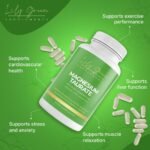 Lily Green Magnesium Taurate Supplements | 2000mg Per Serving Magnesium Supplements for Electrolyte Balance, Tiredness & Fatigue | 90 Vegan Capsules | No Artificial Fillers | Made in UK - Image 4