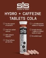 Science in Sport Hydro Electrolyte Tablets 20 pcs. Cola + Caffeine – Vegan & Gluten-Free, with Sodium, Calcium, Potassium & Magnesium for Balanced Electrolyte Levels (Packaging May Vary) - Image 3