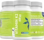 Vitamin K2 MK-7 600mcg by NutriZing - Fermented Natto Based Vegan Vitamin K - 90 Capsules - Supports Maintenance of Normal Bones - Made in UK - Image 4