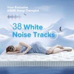 LC-dolida Bluetooth Sleep Mask Headphones, Eye Mask Headphones Built-in 38 Soothing White Noise, Can Play 15Hrs Breathable Eye mask with Bluetooth Earphones for Travel,Nap Sleeping,Shift Work - Image 4