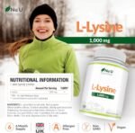 L-Lysine 1000mg High Strength - 180 Vegan Tablets - 6 Month Supply - Essential Amino Acid - Made in The UK - Nu U Nutrition - Image 3