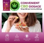 CBD Gummies - 300mg Total CBD Gummy Bears, THC-Free, CBD Gummies for Pain Relief, Stress & Better Sleep - Best UK Cannabidiol Relax CBD Gummys - CBD Pain Relief Relax Gummies - 30 Gummy Bears - Image 4