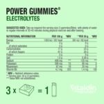 VITALDIN Sport Power Gummies Electrolytes – Electrolyte Replacement – 120 mg Sodium, 90 mg Potassium, 20 mg Magnesium per Serving + Vitamin B6 – 30 Chewable Gummy Bites – Lime Flavour – Vegan - Image 5