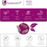 FürstenMED® MSM + OPC Capsules - Strong Antioxidant Supplement - Highly Dosed with 1710mg MSM, 450mg OPC & Vitamin C per Daily Dose - 120 Vegan Capsules - Image 4