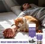 Sleep Aid for Cats - 60ML Stress Relief Solution,Cat Sleep Supplement - for Health Tension Small Medium Large Breed Travel Home Night Time - Image 4