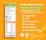 Multi-Vitamin Drops 25ml, Gelatine Free (Vitamin Drops for Babies, Infants and Children), Immunity Boost - Image 3
