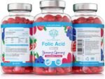 Folic Acid Gummies - 400μg, 120 Natural Berry Flavoured & Vegan Gummies - High Strength Vitamin B9 Folic Acid Pregnancy Support Prenatal Vitamin - No Artificial Sweeteners or Flavours – UK Made - Image 6