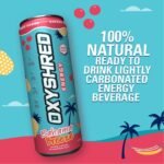 EHP Labs OxyShred Energy Drink - Sugar Free Energy Drinks with Amino Acids, Green Tea Extract, Vitamin C & L Carnitine - Carb Free, Calorie Free, Natural Caffeine, Bahama Breeze (12-Pack) - Image 5
