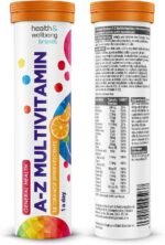 A-Z Multivitamin Orange Flavour Effervescent Tablets - High Strength Tablets for a Healthy Immune System 6 Tubs - Image 6