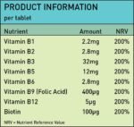 Vitamin B Complex Supplements with B Vitamins Including high strength B12, B1, B2, B3, B5, B6, B7, B9, Biotin & Folic Acid- Support Healthy Energy Metabolism | 60 Tablets - Image 5