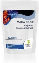 Maca Root 500mg Extract Ginseng Andin Vitamins Food Supplement 120 Tablets Pills Vitality Libido Menopause High Strength Testosterone Boost Sex Aid - Image 3
