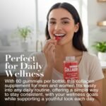 Collagen Gummies with Vitamin C and Biotin – Peach Flavored, Without Sugar or Gluten, Collagen Gummies for Women and Men – Multivitamins Supports Hair, Skin & Nails – 60 Units per Bottle - Image 5