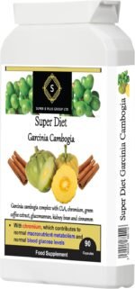Super Diet Garcinia Cambogia with Chromium for Normal Blood Glucose and Metabolism Herbal Supplement - 90 Capsules - Image 3