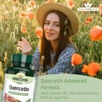 Natures Aid Quercetin Formula – Immune Support Supplement with Vitamin C, B5, MSM, Pine Bark & Liquorice – Supports Energy & Wellbeing High Strength Antioxidant – 90 Vegan Capsules - Image 3