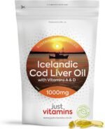 Icelandic Cod Liver Oil 1000mg | 90 Premium Softgels | High Strength Omega 3 with Vitamins A & D | Supports Heart, Brain & Eye Health | UK Made - Just Vitamins - Image 8