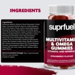 Multivitamin & Omega Gummies-60 Strawberry Flavour Multivitamin and Biotin Gummies-Vegan, Daily Supplement with Omega3, Vitamins A, C, D, E & Biotin-Supports Immune Health, Bones, Hair & Skin - Image 4