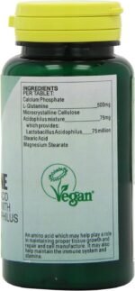 Health Plus Amino L-Glutamine 500mg Amino Acid Supplement - 60 Tablets - Image 4