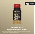 Optimum Nutrition Gold Standard Pre-Workout Energy Shot, Ready to Drink Food Supplement with Beta Alanine, Caffeine, PerforMelon Boost and Vitamin B6 and B12, Cola Flavour, 12-Pack, 12 x 60 ml - Image 3