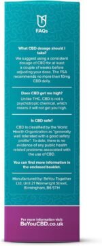 BeYou CBD Oil - 4800mg CBD Drops & Spray - High Strength CBD with MCT Oil - Lab Tested, No THC - Berry Flavour - 30ml - Soothes Stress, Anxiety, Sleep, Aches & Pains - Image 9