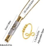 2 Pcs Breathing Necklace, Anxiety Necklace Practical Anxiety Breathing Necklaces Suitable Meditation Yoga Practice Stress Relief Management Breathing Exercises Sleep - Image 3