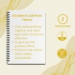 Vitamin B Complex (B1, B2, B3, B5, B6, B7, B9, B12) - High Strength - 180 Vegan Tablets - Supports Immune System, Reduces Tiredness & Fatigue - Vitamin B6, B1, B3, B2 - Made in The UK - Image 4