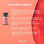 Iron Bisglycinate 20mg + Vitamin C 100mg | 180 (6 Months) Vegan Capsules | Chelated for High Absorption | Pure, Natural & Gentle Supplement | Energy, Immune, Skin & Joint Support - Image 5