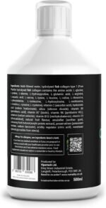 High Strength 10,000mg Marine Collagen for Skin, Hair, Nails and Joints | Hydrolysed Collagen Pure Peptides Drink Infused Hyaluronic Acid | Vitamin C, D and Biotin, Sugar Free Strawberry - Image 3