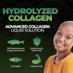 High Strength 10,000mg Marine Collagen for Skin, Hair, Nails and Joints | Hydrolysed Collagen Pure Peptides Drink Infused Hyaluronic Acid | Vitamin C, D and Biotin, Sugar Free Strawberry - Image 5